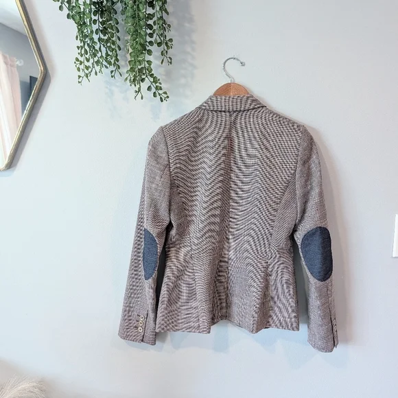 Tommy Hilfiger Women's Plaid Brown Blazer Size 2 - Picture 6 of 9